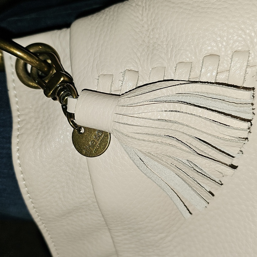 The Sak Creamy White Elegant White Boho Leather Handbag - Picture 5 of 7